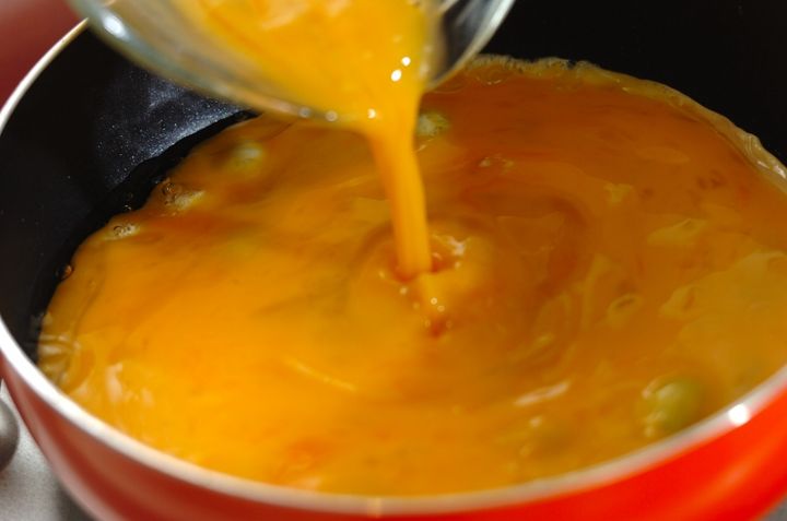 オープンオムレツサラダの作り方1