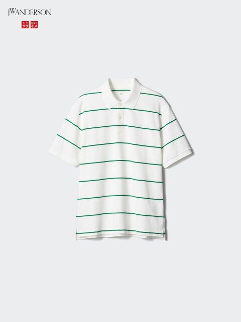 ユニクロのドライカノコボーダーポロシャツ