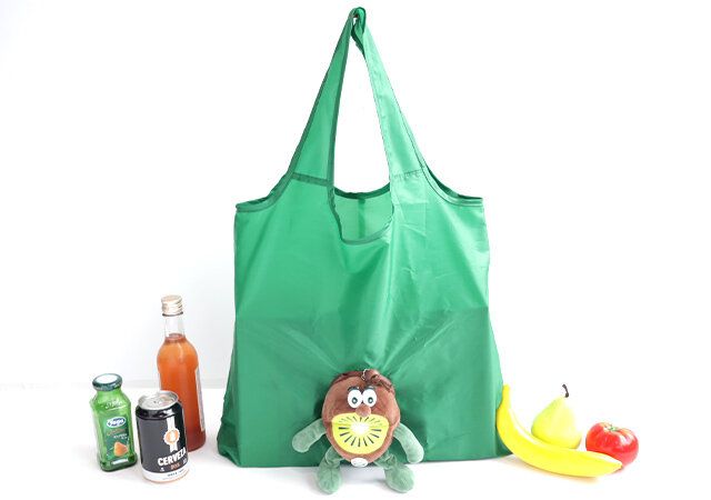 ゼスプリ キウイブラザーズ グリーンのぬいぐるみエコバッグ