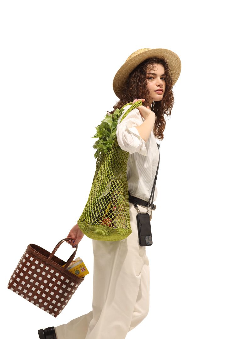 スーパーへの買い物もバッグで季節感を演出して【本日のFUDGE GIRL-6月6日】