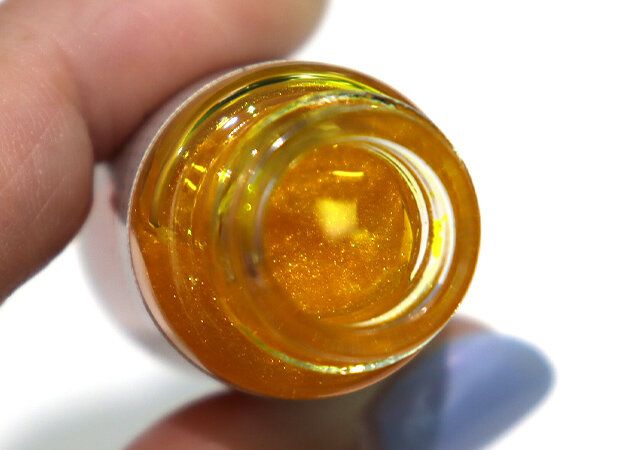 ガラスペンインク（ラメ入、暖色） ラメ感