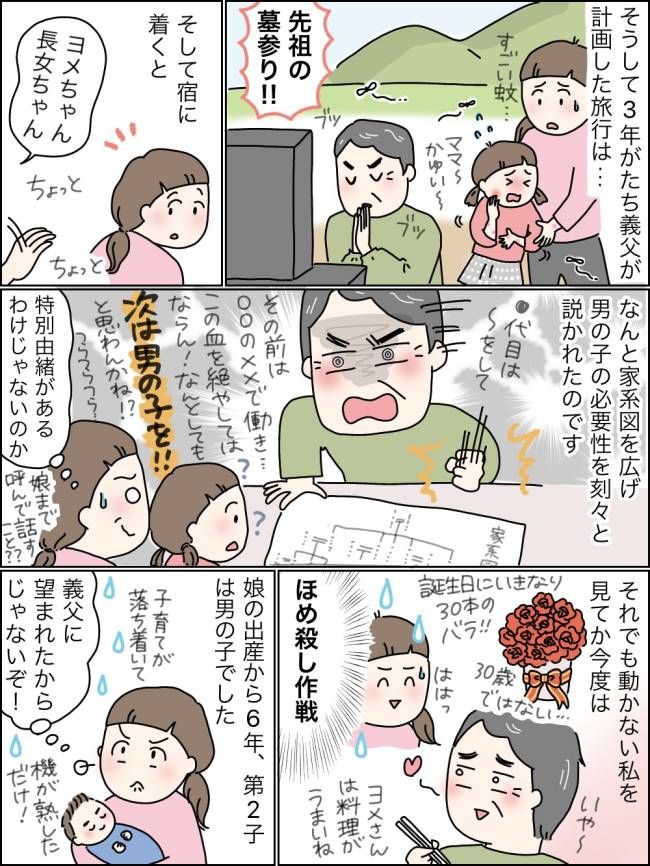 跡継ぎ男児が欲しい義父