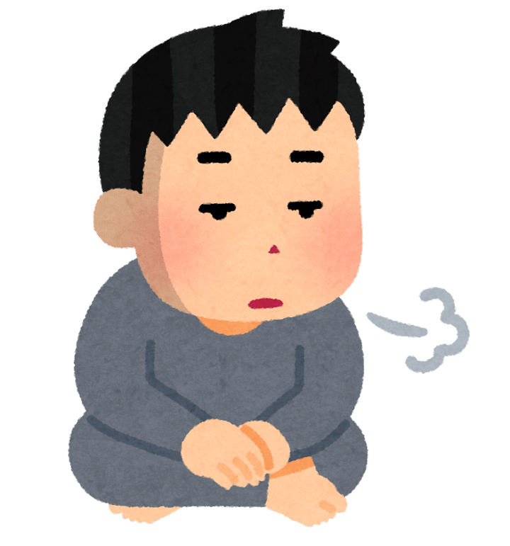 無気力な人のイラスト（男性） | かわいいフリー素材集 いらすとや