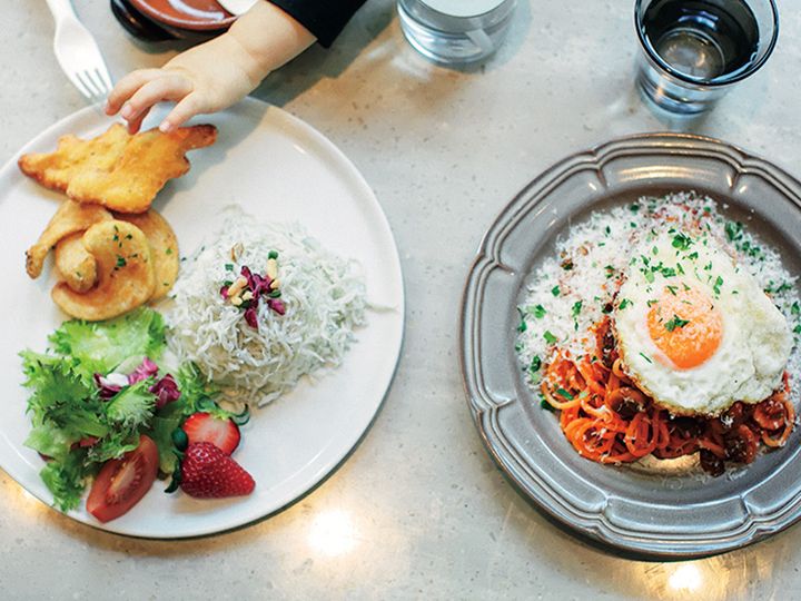 キッズメニューとナポリタン