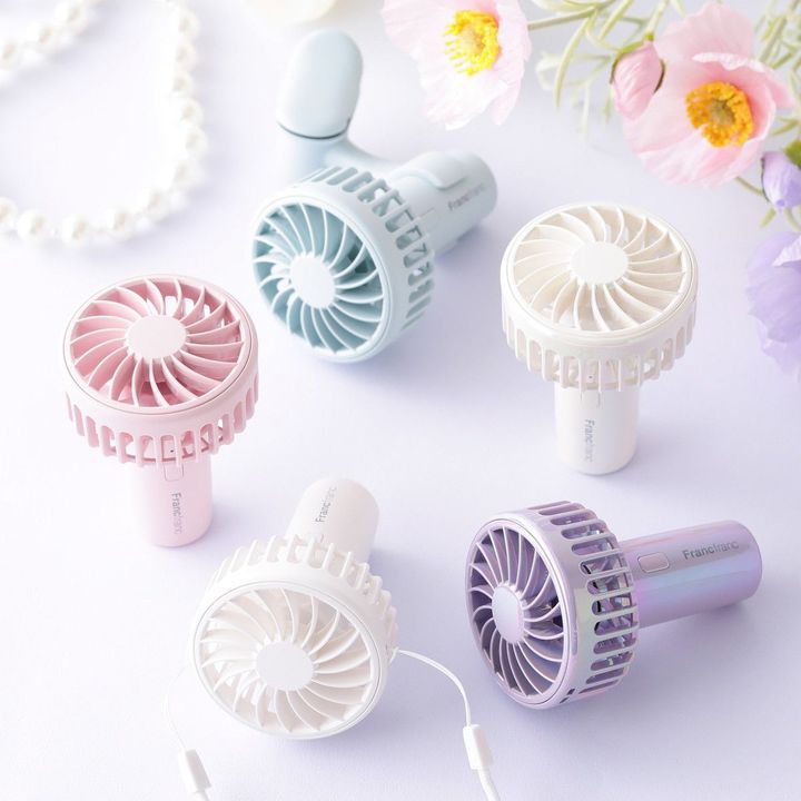 フレ ミニファン（ホワイト/ミント/ピンク）各￥2,480、（オーロラ ホワイト/オーロラ パープル）各￥2,980
