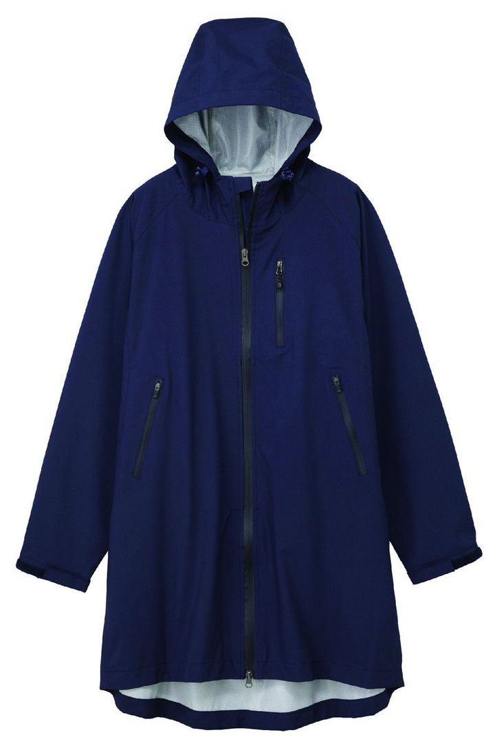 レディース高撥水フーデッドロングレイン ￥2,900