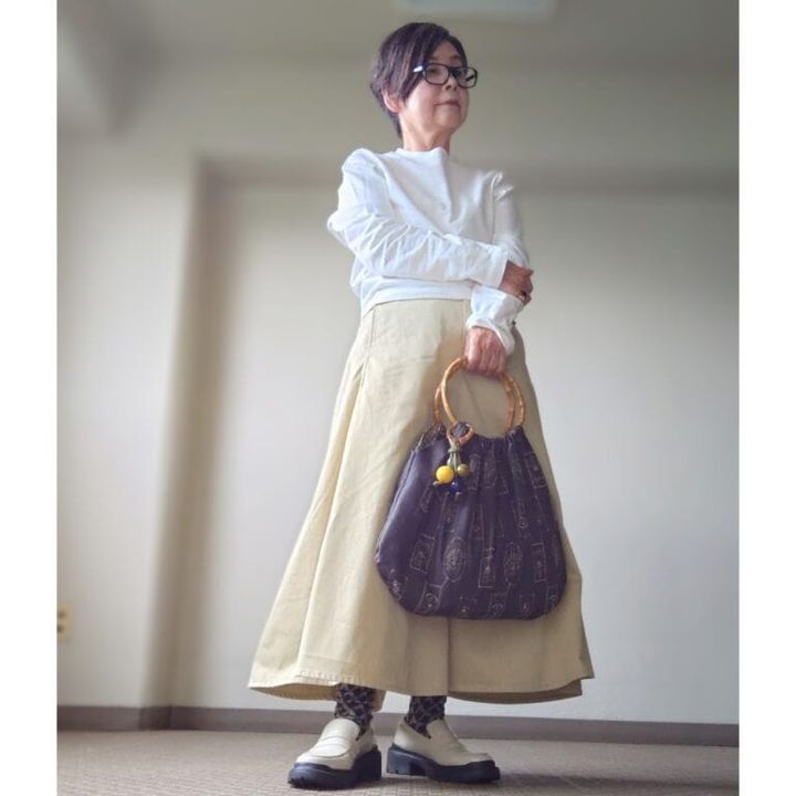 『素敵なあの人』公式ブロガー・礒部良子さんの手作りバッグのコーデ