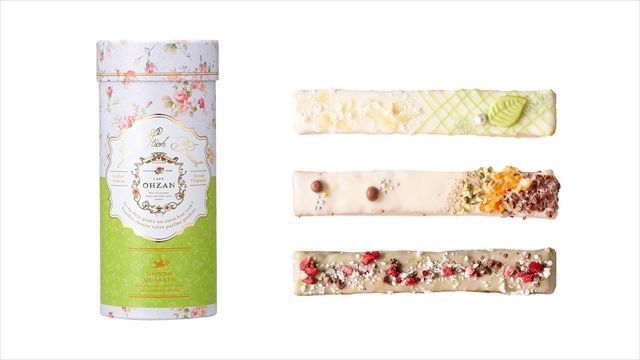 CAFE OHZAN チョコミントラスク 3フレーバー 接写