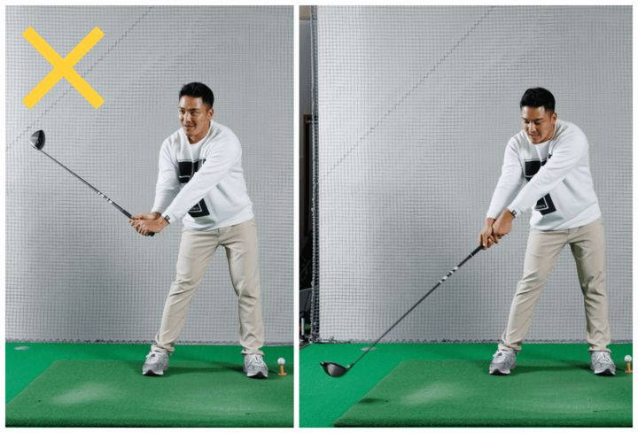 飛ばしたいなら「手押しドリル」を試してみて！ダウンスイングのタメのポイント