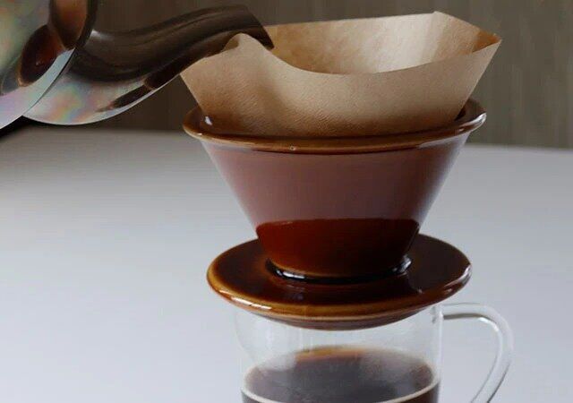 ダイソー コーヒードリッパー（円すい形、ブラウン） 