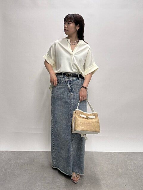 デニムスカートコーデ1