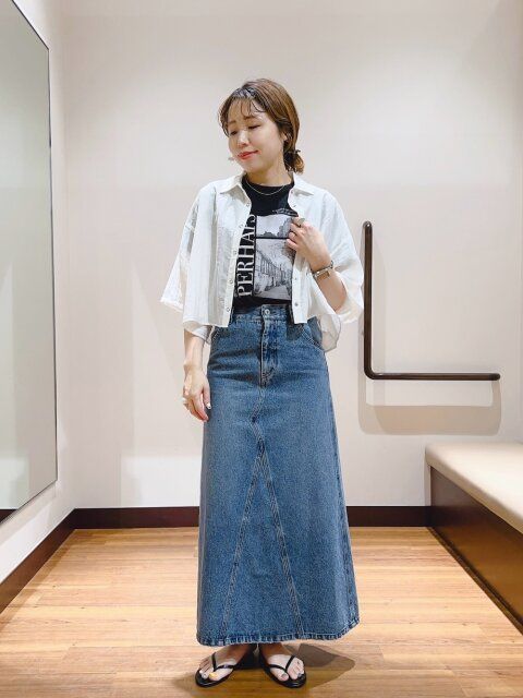 デニムスカートコーデ3
