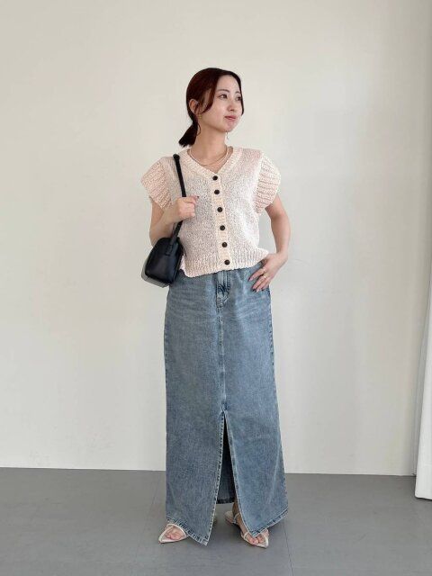 デニムスカートコーデ2