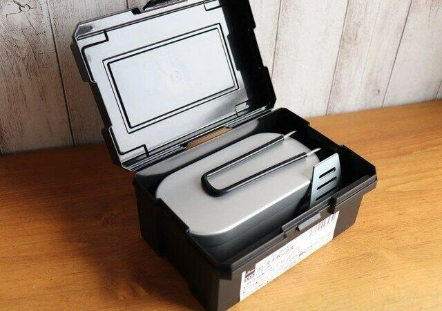 ダイソー コンテナボックス（ブラック）