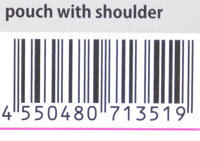 ダイソーのショルダー付トライアングルミニポーチのJAN