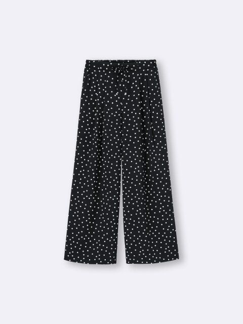 GUのドットプリントプルオンパンツ