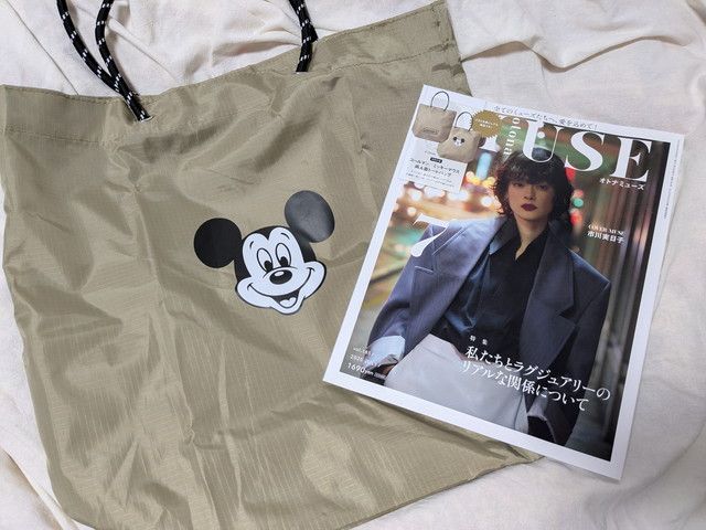 コールマンミッキーマウス両A面トートバッグ