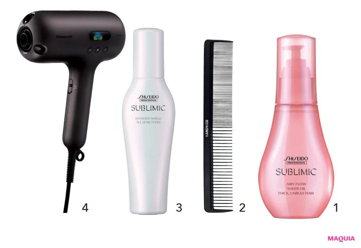 神崎 恵さんがたどり着いた、梅雨でも崩れない美髪ルール_5