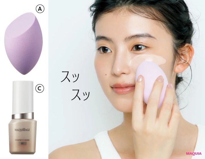 “薄ピタ塗り”で汗も皮脂も怖くない！ 崩れないベース作りを長井かおりさんがレッスン_7