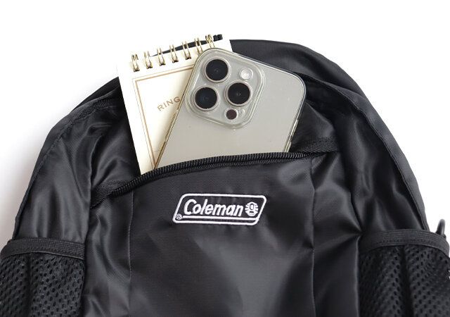 コールマンWALKER3WAYバッグファスナーポケット