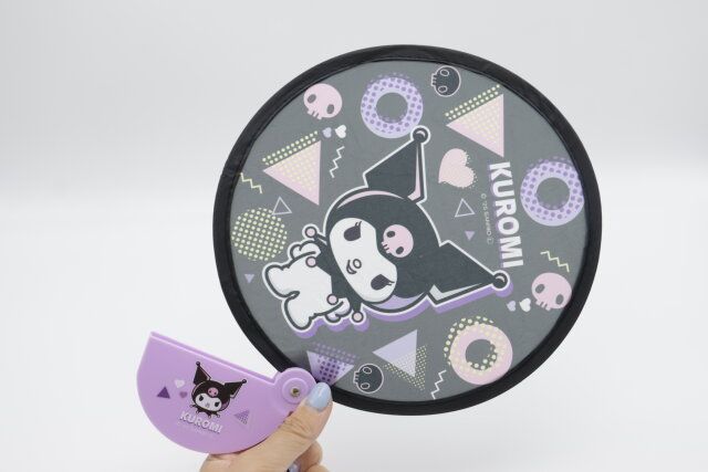 ケース付き折りたたみうちわ 展開時