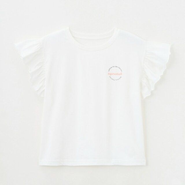 しまむらの接触冷感袖フリルTシャツ