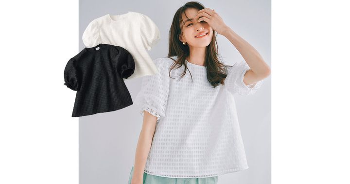 エアリー素材の主役級ブラウス, ブラウスコーデ