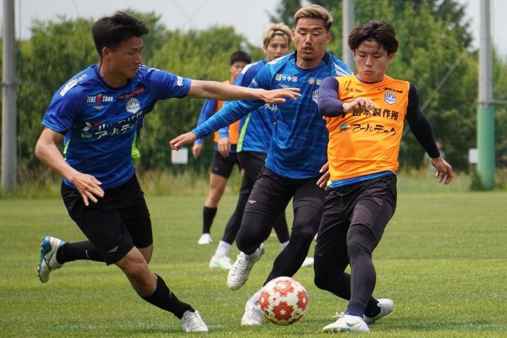 J2モンテディオ山形古巣との直近2試合対決に向けて「天皇杯に向けてコンディションを整えながら、ダービーも絶対勝てるように準備をしていきたい」