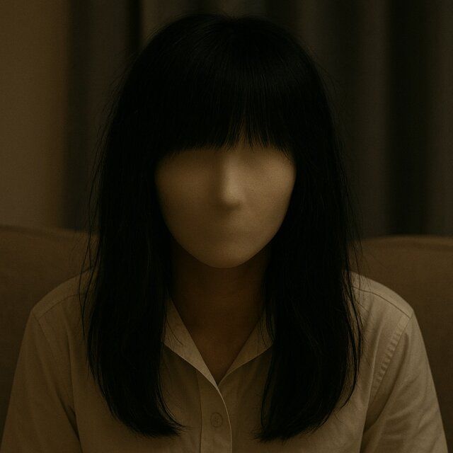 ホームステージング 怖い話 白い面をかぶった女性