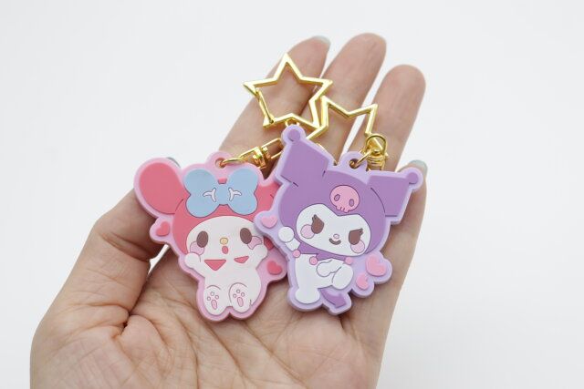 ラバーキーホルダー むきゅむきゅ