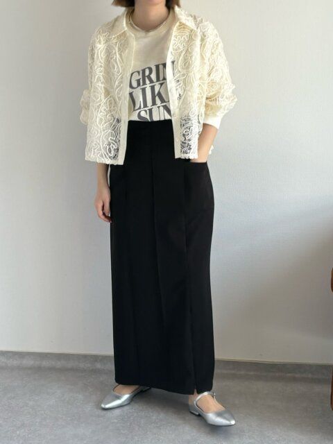 ロゴTシャツコーデ1