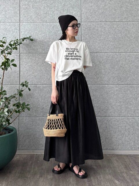 ロゴTシャツコーデ5