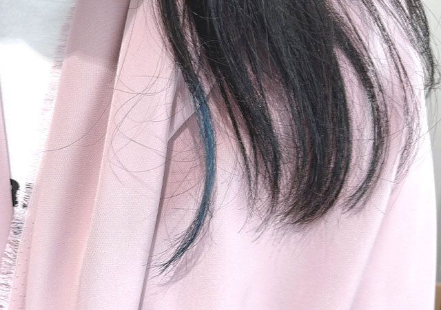 カラーヘアチョーク 使用後