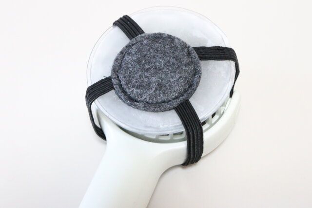 ハンディファン用保冷剤 装着