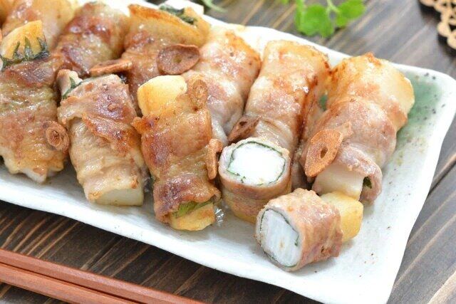 大葉香るシャキシャキ長芋の豚バラ巻き