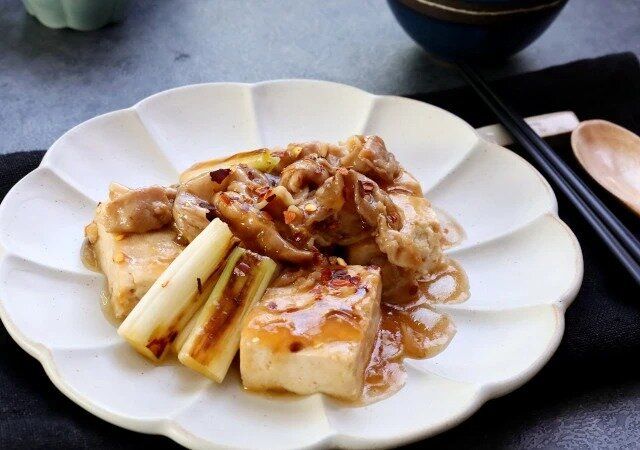 あんかけ豚バラ肉豆腐