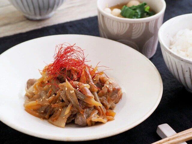 豚バラと大根のピリ辛きんぴら風炒め