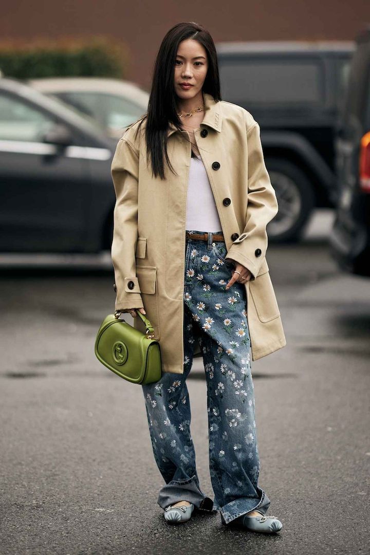 画像: 刺繍×プリントのデニムでハッピーオーラを振りまいて