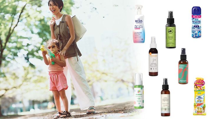 新生児や子どもに使える虫除けスプレーの使用シーンのイメージ