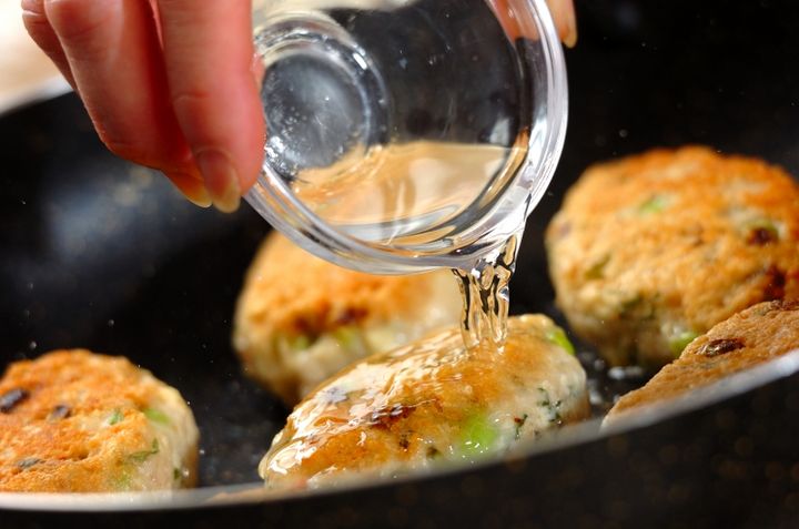 枝豆入り鶏つくねの作り方2