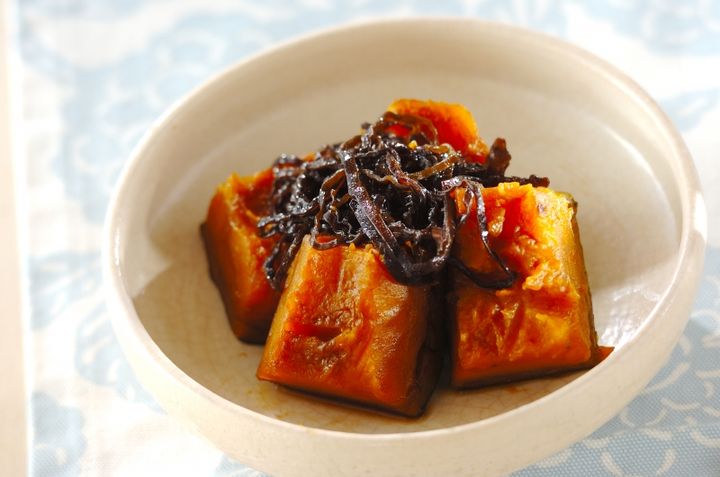 カボチャの塩昆布煮