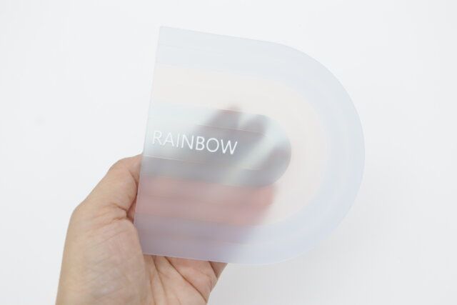 PVCコースター（レインボー、3色、クリア）
