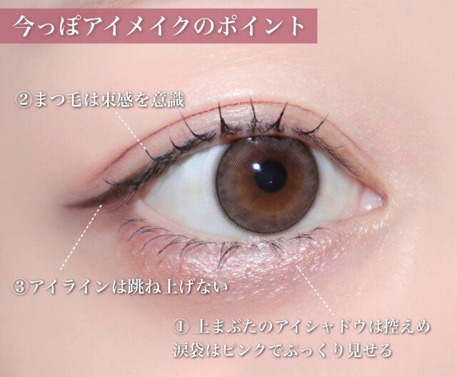 今っぽアイメイクのポイント