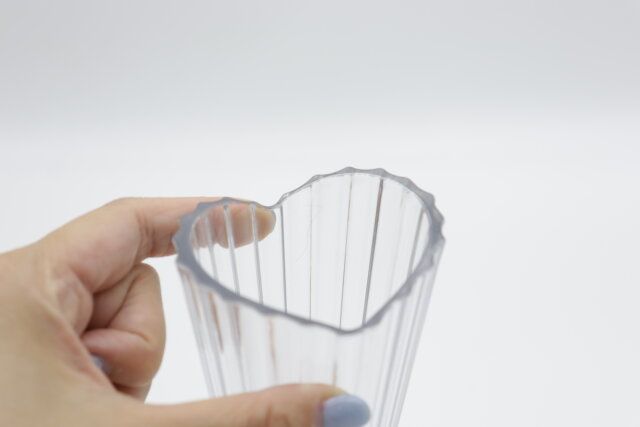 ダイソーのハート型フラワーベース（Aタイプ）