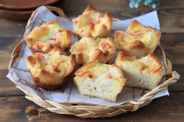 食パンとカニ缶で簡単カニキッシュ