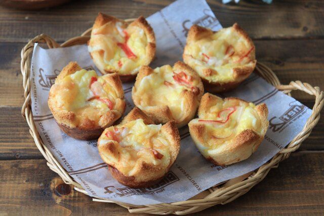 食パンとカニ缶で簡単カニキッシュ 完成