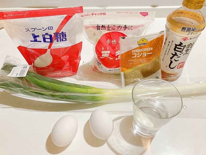 居酒屋風オムレツの材料