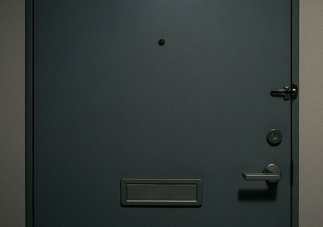 古いマンションのドア