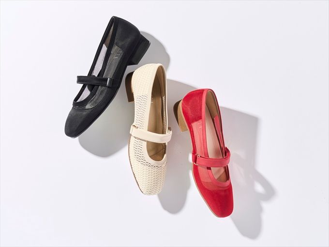 チュール＆レースバレエシューズ