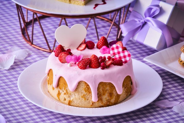 いちごのシフォンケーキ